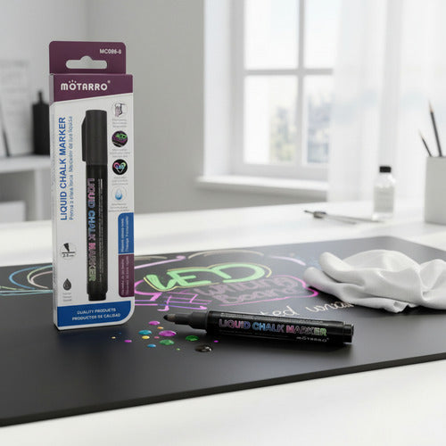 Plumón Marcador Tizas Líquida Colores 14,5 Cm