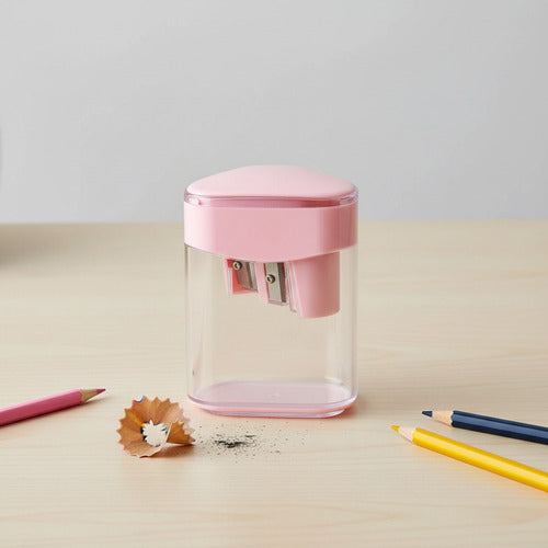 Sacapuntas Doble Con Depósito Colores Pastel