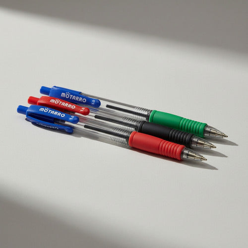 Pack 4 Lápices Pasta Retráctil 1.0mm Colores