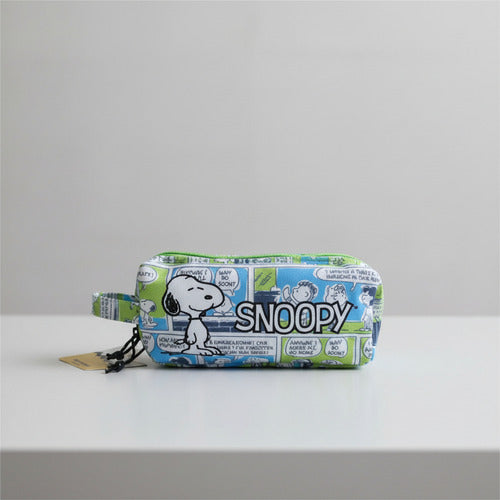 Estuche Doble Cierre Snoopy Charlie Brown 21x9 Cm  Variedades
