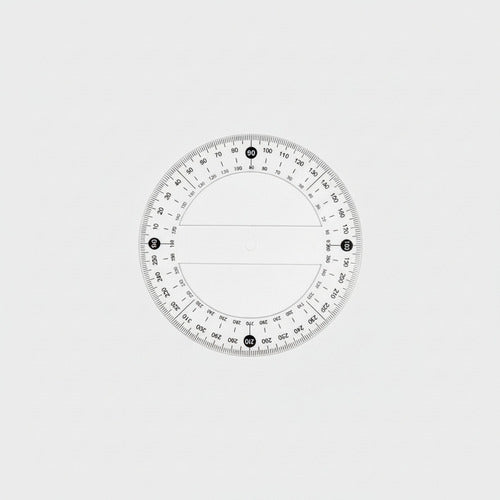 Transportador 360 Transparente Útil Escolar