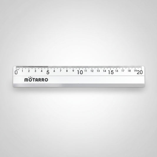Regla de Aluminio 20 Cm Útil Escolar