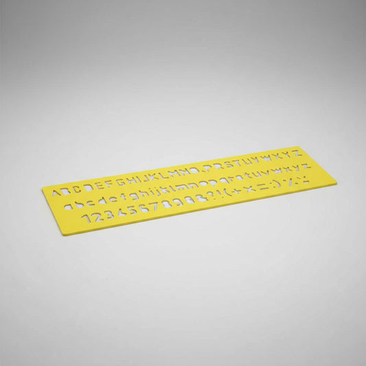 Regla Con Letras Y Números Abecedario 15,5x4,5 cm Plástica