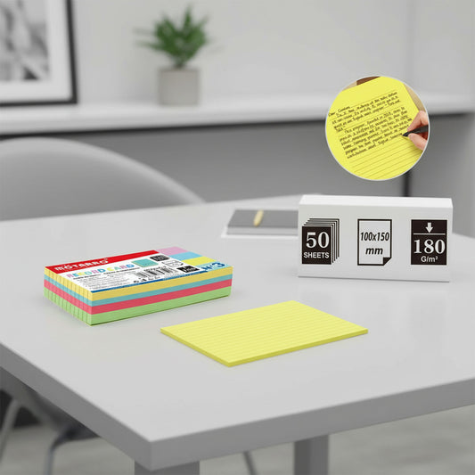 Tarjeta Rayado Ficha Bibliográfica 10x15 Cm 50 Hojas 180g