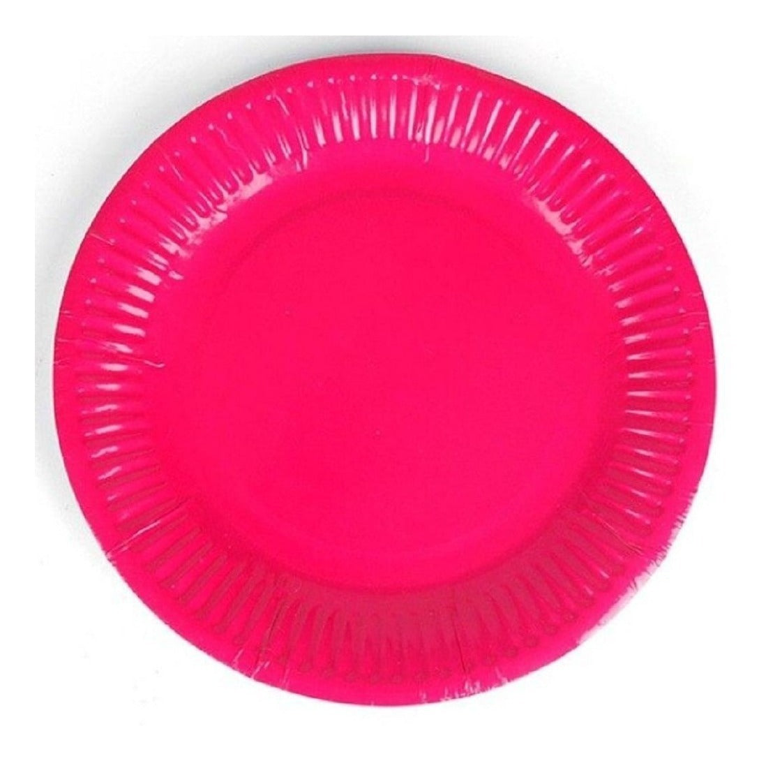 Platos de Cartón Colores 10 Unidades