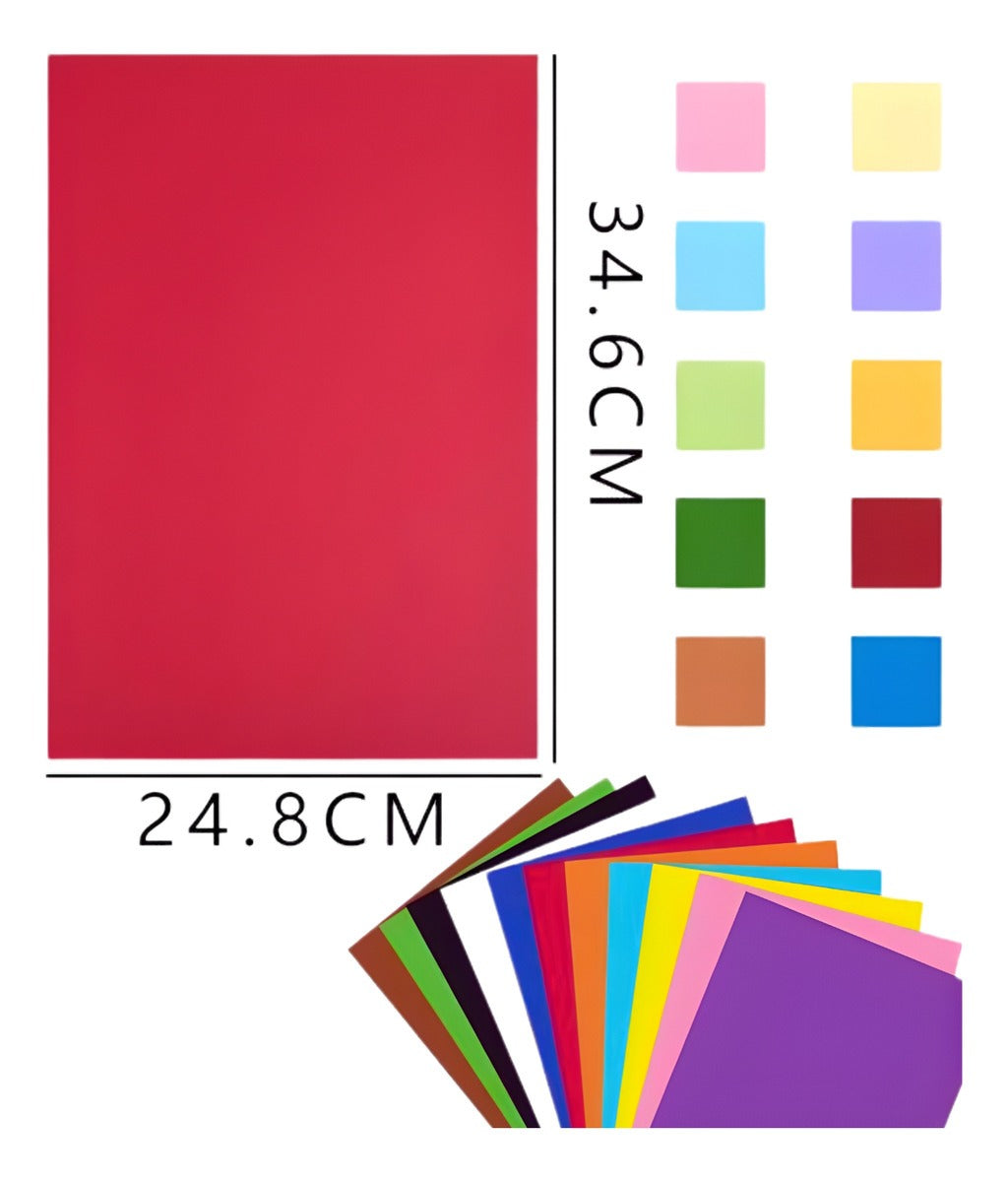 Cartulina Española Material Escolar 10 hojas 34,6x24,8 cm